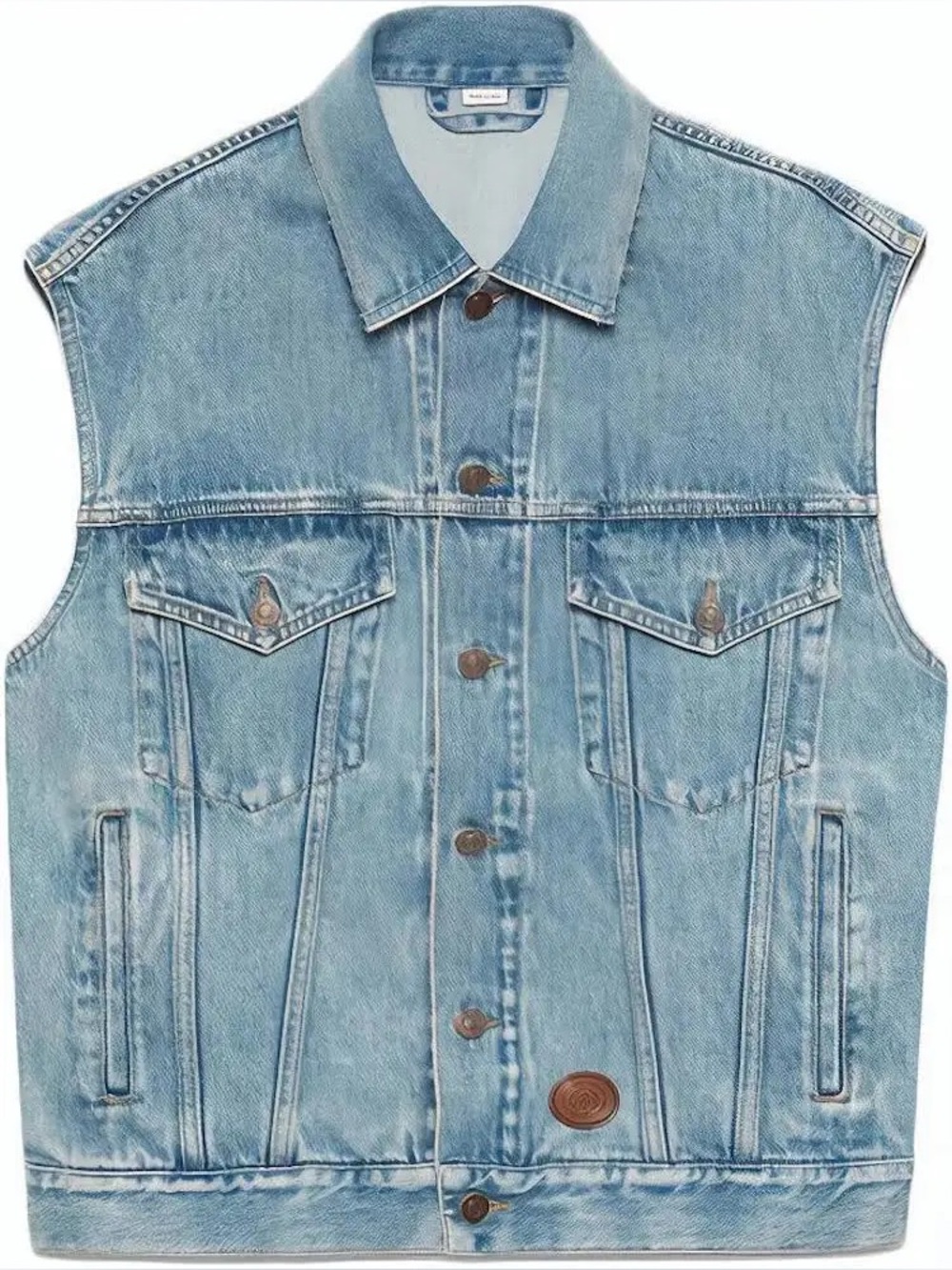 Gucci Sleeveless Denim Vest Jacket